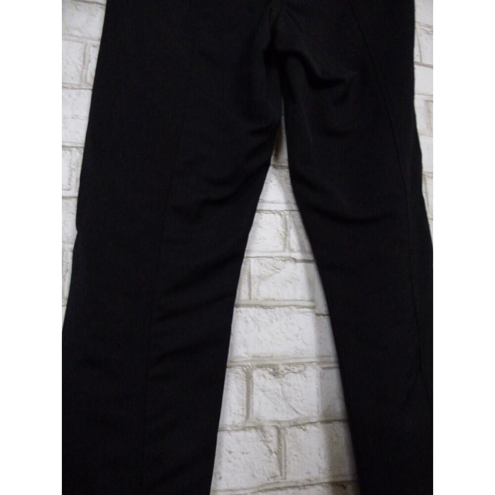 $300 Pink Tartan Black Structured Knit Seamed Trouser Pants Split Hem 4 NEW - Picture 16 of 16